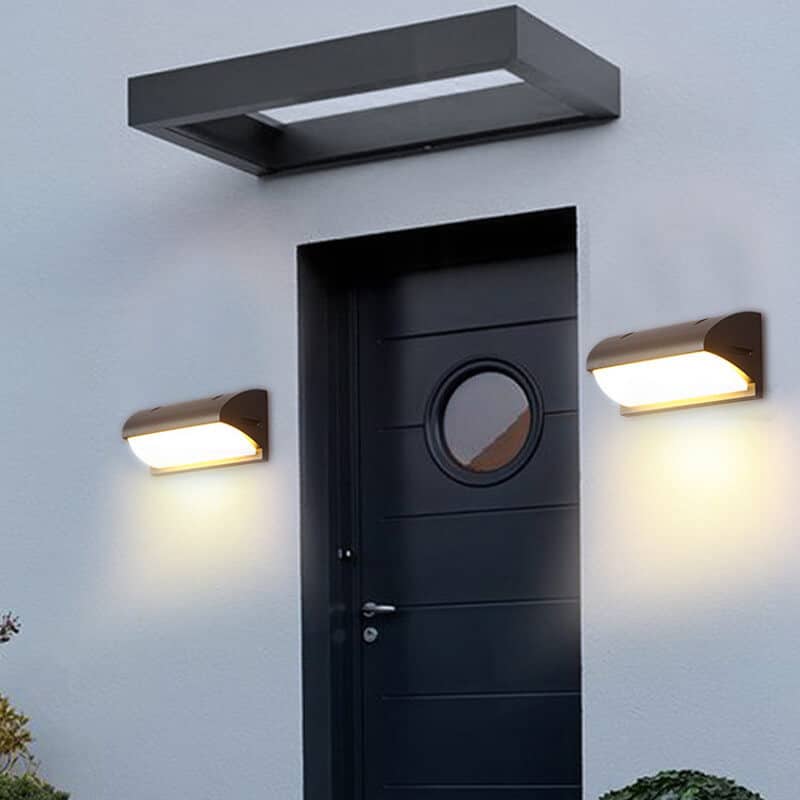 cheap wireless black led outdoor wall lights exterior garage lights modern
